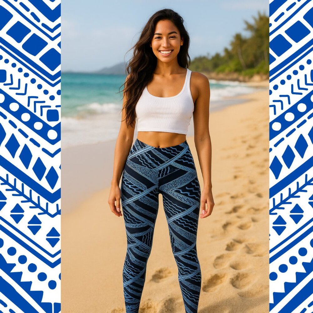 Missing Polynesia Blue Track Pants